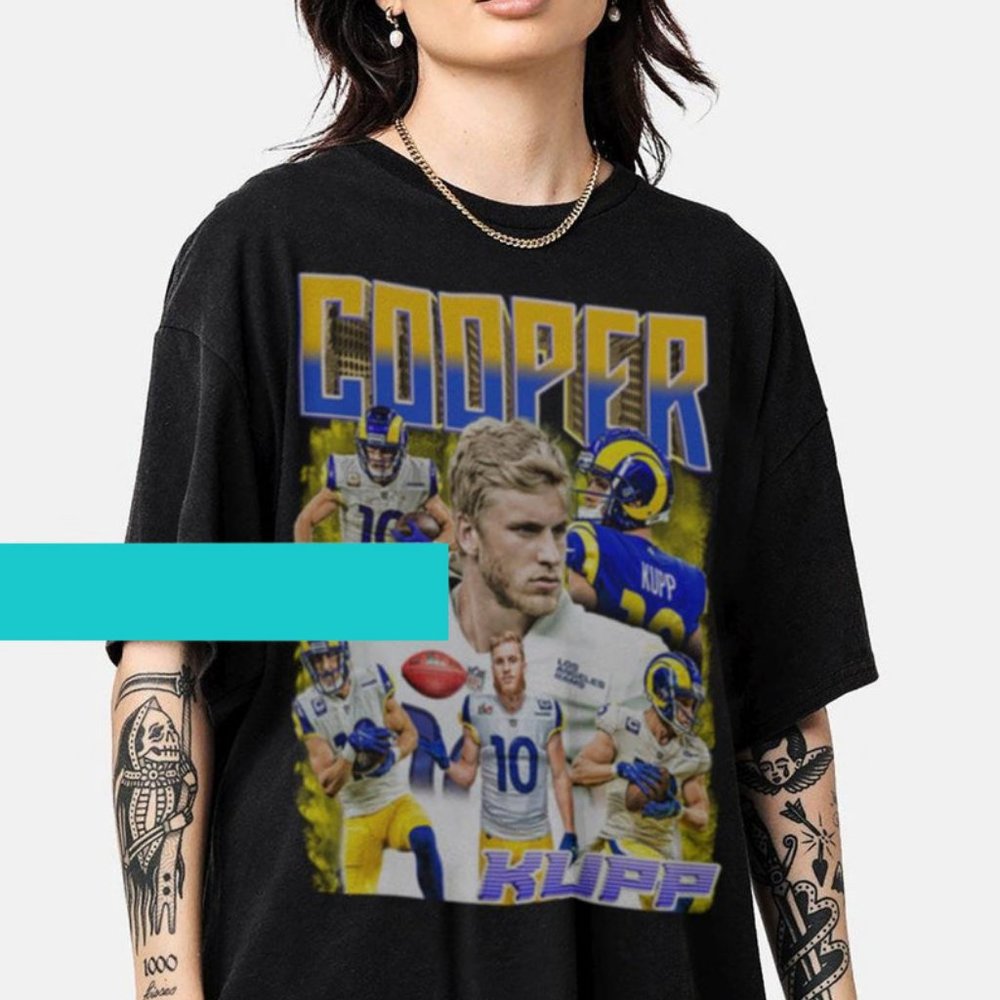 Cooper Kupp Vintage 90s #10 Wide Receiver Oversize Shirt Cooper Douglas